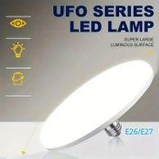 Resim 1 adet UFO Serisi LED Tavan Lambası - Süper Büyük Aydınlatma Yüzeyi, E27 Spiral Kurulum, Parlatılmış Bitiş, Oturma Odası, Yemek Odası, Çalışma Odası, Kütüphane, Yatak Odası için Yarı-Flush Montaj Tasarımı, Ev Tavan Lambaları 