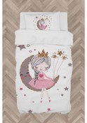 Resim Mekta Home Bebek Ve Çocuk Odası Ayda Oturan Prenses Kız Desenli Nevresim Takımı 