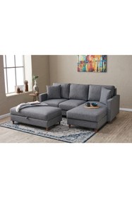 Resim Vivense EVA SERİSİ YATAKLI PUFLU KÖŞE KOLTUK, GRİ, SAĞ KÖŞE 