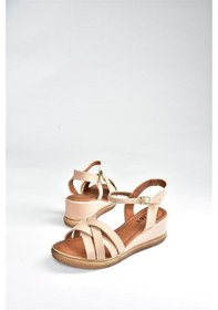 Resim Fox Shoes Ten Kadın Dolgu Topuklu Ayakkabı K674305409 Ten-suni Deri 