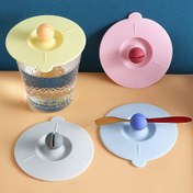 Resim Gıda Sınıfı Silikon Bardak Kapakları, Plastik Kupa Kapakları, Toz Geçirmez Sızdırmaz Sızdırmazlık, Sıcak ve Soğuk İçecekler İçin Hava Geçirmez İçecek Bardak Kapakları - 1 adet 