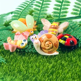 Resim 10/40 adet Böcek Cenneti Karikatür Hayvan Reçine Şanslar, DIY El Sanatları, Takı Yapımı, Cep Telefonu Kılıfı, Saç Tokaları, Ayakkabı Tokaları, Anahtarlık Aksesuarı için Uygun 