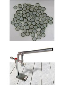 Resim Viyalente Şişe Kapatma Aleti Soda Gazoz Kapağı Kapama Makinesi + 500 Adet Gazoz Kapağı 
