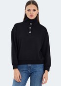 Resim VIDAL Oversize Kadın Sweatshirt Siyah 