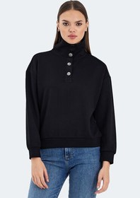 Resim VIDAL Oversize Kadın Sweatshirt Siyah 
