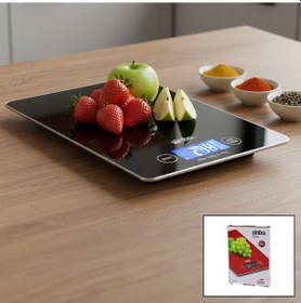 Resim Cam Mutfak Tartısı Terazi Lcd Ekran 5kg/1gr Pilli Cr2032 Gr/oz/ml Çok Renkli 