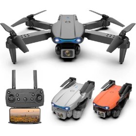Resim Çeşithane E99 4K Fpv Mini Drone | Katlanabilir Geniş Açı Kameralı, Akıllı Takip Özellikli Rc Drone | Taşıma Çantalı Quadrocopter 