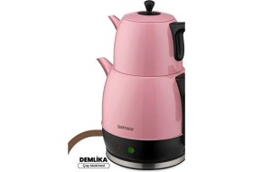 Resim Goldmaster Pembe Çay Makinesi ve Su Isıtıcısı 2 Litre Kapasite Paslanmaz Çelik ve Plastik Malzemeden 