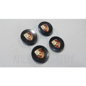 Resim 4 X Porsche Boxster 981-986-987 Çelik Jant Göbek Seti 77Mm Siyah 468367207 