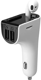 Resim S-link SL-BT245 5V 3.1A / 5V 1A Bluetooth Kulaklık ve TF+USB Fm Transmitter 