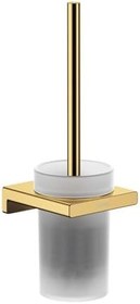 Resim hansgrohe Tuvalet fırçası ve kabı AddStoris, tuvalet fırçası tutucu, cilalı altın görünümlü 