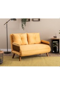 Resim Pafu Cosmo İkili Katlanır Yataklı Koltuk - Soho Hardal Hardal 