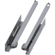Resim Samet 450 mm 30 Kg Smart Slide Tek Açılım Frenli Ray (Mandal Hariç) (127221305) 
