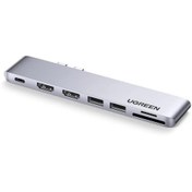 Resim Ugreen Macbook Pro Air Için Thunderbolt 3 Type-c Hdmı Usb 3.0 Sd Kart Okuyucu Hub Adaptör 