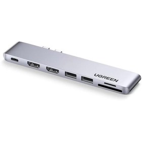 Resim Ugreen Macbook Pro Air Için Thunderbolt 3 Type-c Hdmı Usb 3.0 Sd Kart Okuyucu Hub Adaptör 