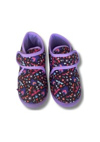 Resim Soylu Yumuşak Pamuklu Kız Çocuk Pandufu Mor Mor 