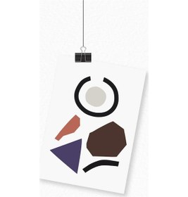 Resim Soyut Şekilli A4 Duvar Posteri-2-2475 