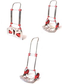 Resim MOONSHOP 90 Kg Taşıma Kapasiteli Kolay Kullanım Portatıf Katllanır Yük Eşya Taşıma Arabası ft90e 