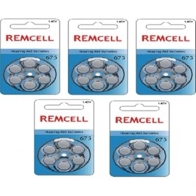 Resim Remcell 675 Numara Işitme Cihaz Pili Kulaklık Pili 6'lı Blister 