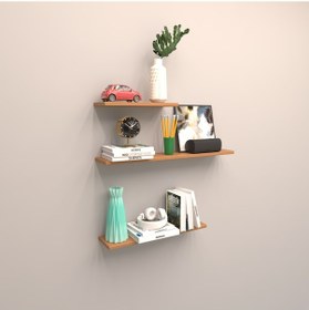 Resim Rafkestir 3 Lü Raf Set ( 80 - 60 - 40 ) Bambu ( Mat ) 