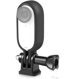 Resim Insta360 İçin 3 Puluz Vücut Vida Ve Adaptörlü Plastik Koruyucu Çerçeve Kafesi Siyah 
