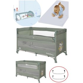 Resim Lorelli Up And Down 60x120 Bebek Anne Yanı Oyun Parkı Yatak Beşik Yatak Hediye 