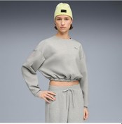 Resim Puma Cloudspun Crew Kadın Gri Bisiklet Yaka Sweatshirt Gri 