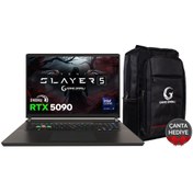 Resim Game Garaj Slayer5 9XL-5090 C3 Intel U9 275HX 64GB 2TB RTX5090 17" QHD+ IPS 240Hz DOS Gaming Laptop 