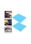 Resim Lemestar Araç Yan Gözlük Yağmur Engelleme Filmi - Nano Kaplama, Buhar Engelleme, 99% Geçirgenlik, Mavi 175x200mm, 1 Çift Set 