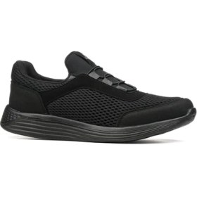 Resim Lepons Erkek Siyah Nefes Alan Comfort Sneaker 