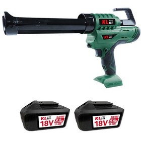 Resim Klpro KLST18E-80 Şarjlı Silikon Tabancası 18V 8.0Ah. Çift Akülü S 