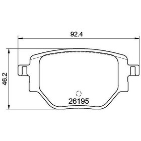 Resim Brembo P59100 - Arka Fren Balatası Corsa F 19 C4 20 2008 19 208 