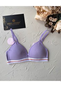 Resim Dominant %95 Pamuklu Balensiz İnce Askılı Genç Kız 2'li Alıştırma Somon/lila 