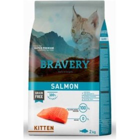 Resim Bravery Tahılsız Somonlu Yavru Kedi Maması 2 KG 