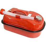 Resim Steweld Yatay Kırmızı Metal Benzin Bidonu 10 Litre 