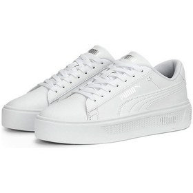 Resim Puma Smash Platform V3 Günlük Spor Ayakkabı Beyaz 