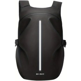 Resim Xuweiwei Basıc Motosiklet Kaskı Sırt Çantası Siyah Yumuşak Kabuk Fermuarlı Kullanışlı Cep Pvc Dış Malzeme Motosikletçiler İçin Ideal Siyah 