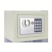 Resim 1 adet Elektronik Şifreli Kasa - Ev Ofisi için Takı ve Nakit Depolama, Pil ile Çalışır (36V veya Daha Az), Demir Gövde, Pil Dahil Değildir, Nakit Dolabı 