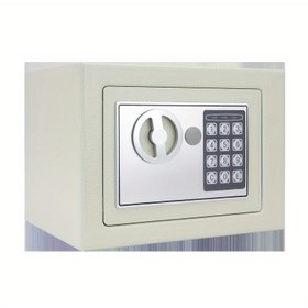 Resim 1 adet Elektronik Şifreli Kasa - Ev Ofisi için Takı ve Nakit Depolama, Pil ile Çalışır (36V veya Daha Az), Demir Gövde, Pil Dahil Değildir, Nakit Dolabı 