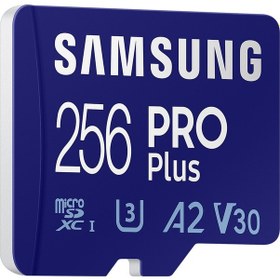 Resim Samsung PRO Plus MB-MD256KA 256 GB MicroSDXC Hafıza Kartı + Adaptör 
