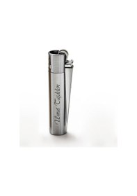 Resim İsme Özel Clipper Metal Çakmak Gümüş 