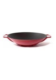 Resim Sürel 5789 Demir Döküm Wok Tava 35 CM Kırmızı 