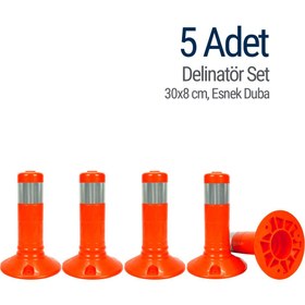 Resim İleri Trafik Delinatör 30 x 8 cm, Esnek Duba 