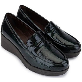 Resim Tamer Tanca Kadın Hakiki Deri Yeşil Kroko Comfort Ayakkabı 488 1042 Bn Ayk Sk25-26 Yesıl Krsk Rgn YESIL 