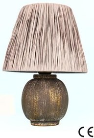 Resim Lunora Handmade Dekoratif Seramik Abajur - Modern Gri Tasarım, 31-45 cm Ayarlanabilir Yükseklik, E27 Uyumlu Tek Başlıklı Aydınlatma, Dayanıklı Seramik Gövde, Şık Masa Lambası Modeli - CE Sertifikalı Y 