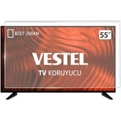 Resim Bestekran Vestel 55" Inç 55ub9100 Tv Ekran Koruyucu 139 Cm 140 Ekran Şeffaf Panel 