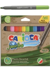 Resim Carioca Eco Süper Yıkanabilir Keçeli Boya Kalemi 12'li 