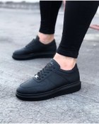 Resim WG Fashion Mp011 St Bağcıklı Ortopedik Yüksek/kalın Taban Erkek Sneaker Siyah 