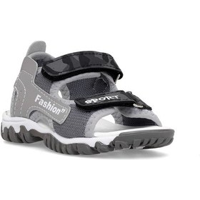 Resim Elit Şa-p-022-25y Patik Erkek Çocuk Düz Sandalet Gri Gri 