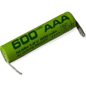 Resim 1.2 V 600 Mah İnce Kalem Aaa Şarjlı Tıraş Makinesi Pili 